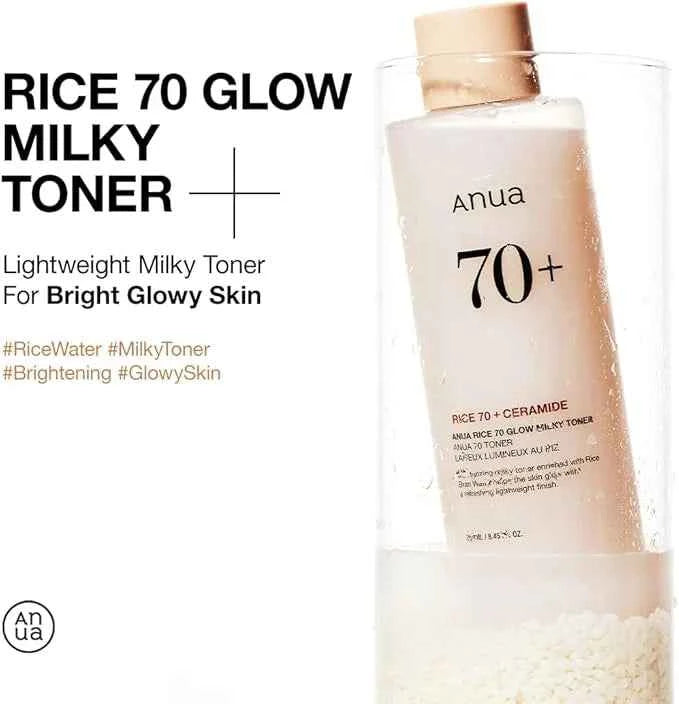 Anua -Rice 70 Glow Milky Toner