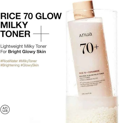 Anua -Rice 70 Glow Milky Toner